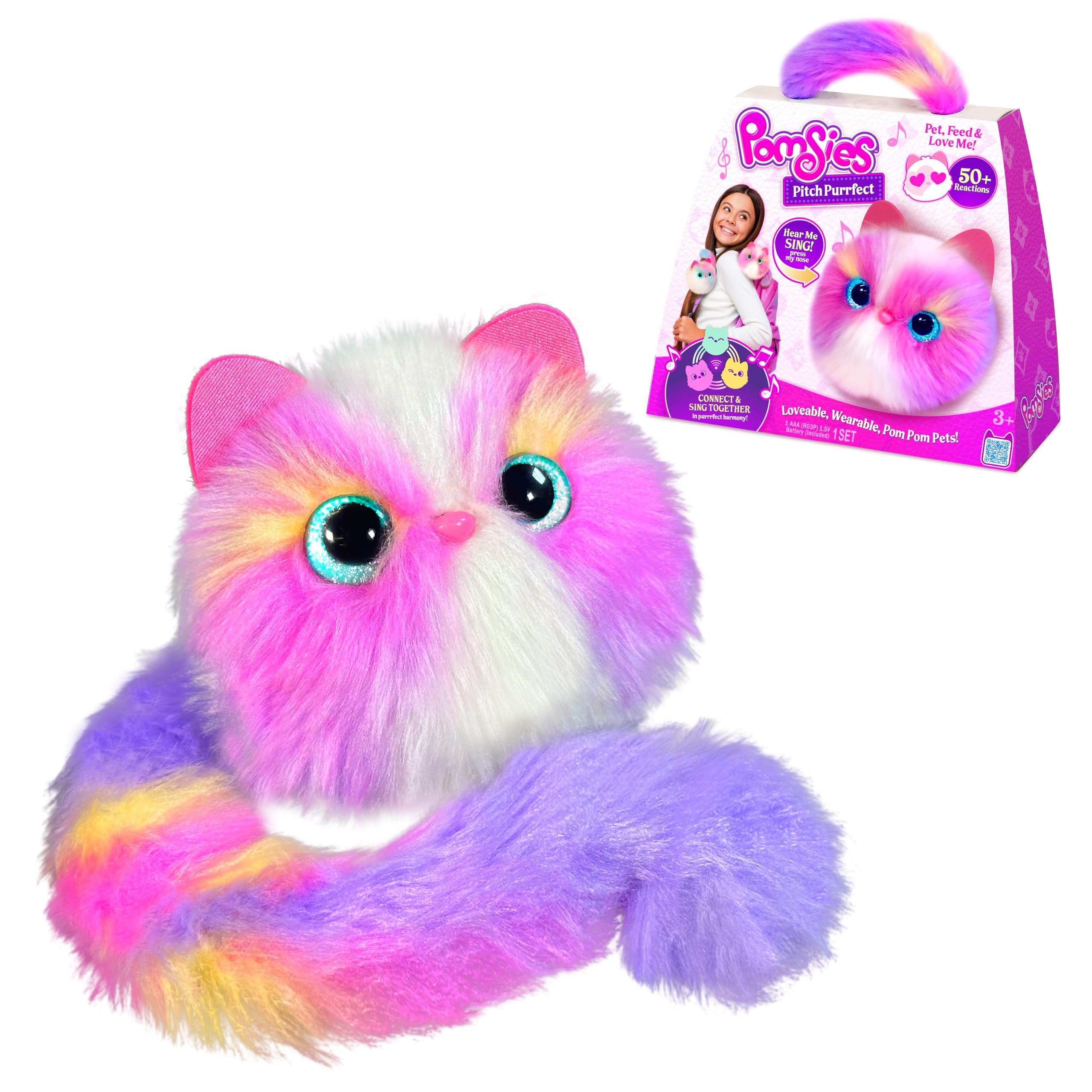 Amazon.com: Pomsies Pitch Purrfect Roxy - Interactive Musical Pet